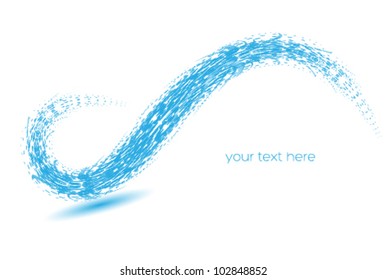 wavy water cool abstract shape illustration