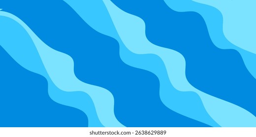 wavy water splash shape, ocean waves. vector illustration