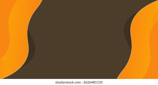 Ondulado, Ondulado, Fluido, Líquido Naranja Amarillo Marrón Gradiente Abstractas Moderno Fondo Diseño de Fondo de pantalla Vector Gráfico