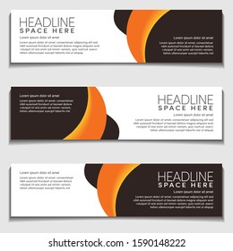 Wavy, Wave, Liquid, Fluid Modern Abstract Web Banner for Header,  Advertising, Publication. Design Vector Template, Mockup.