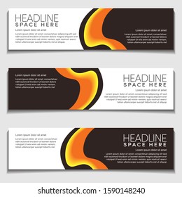 Wavy, Wave, Liquid, Fluid Modern Abstract Web Banner for Header,  Advertising, Publication. Design Vector Template, Mockup.