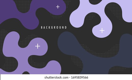 Wavy, Wave Shape with Purple, Violet Color. Background Template Design Graphic Vector EPS10