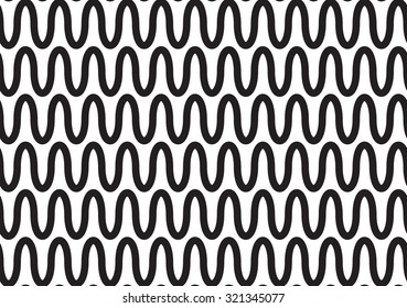 Wavy, waveform lines seamless pattern.