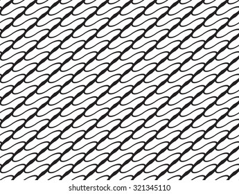 Wavy, waveform lines seamless pattern.