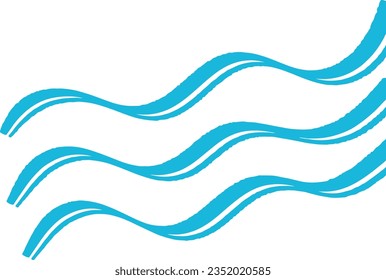 wavy waves blue color decorative aesthetic