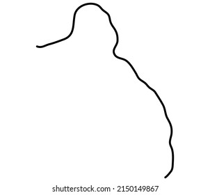 Wavy, waving, billowy, squiggle and squiggly line. Irregular random lines