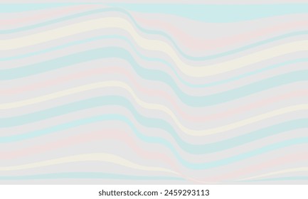 Wavy, waving, billowy, squiggle and squiggly lines. Abstract wavy stripes background. Vector illustration