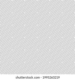 Wavy, waving, criss-cross, zig-zag lines seamless pattern, background vector Illustration
