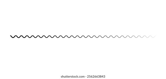 Wavy, waving line. Billowy, undulating zigzag, crisscross stripes