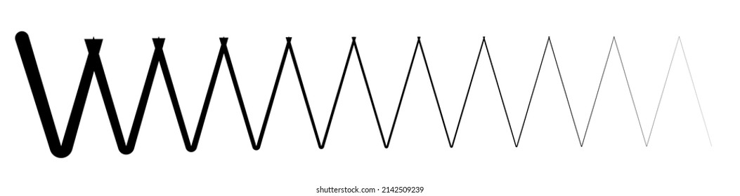 Wavy, waving line(s). Billowy, undulating zigzag, crisscross stripes