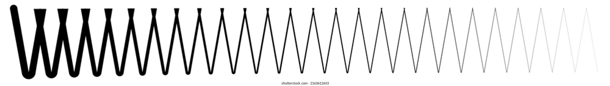 Wavy, waving line(s). Billowy, undulating zigzag, crisscross stripes