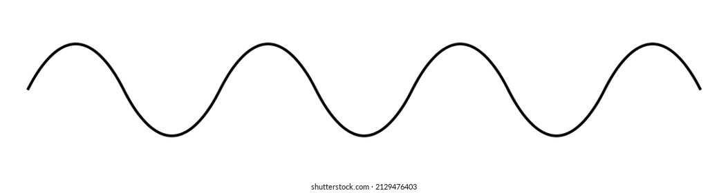 Wavy, wehende Linien. Kurven, kurvige, säkle Linien, Streifen