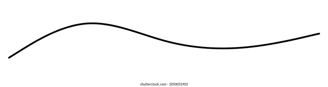 Wavy, waving lines vector illustration