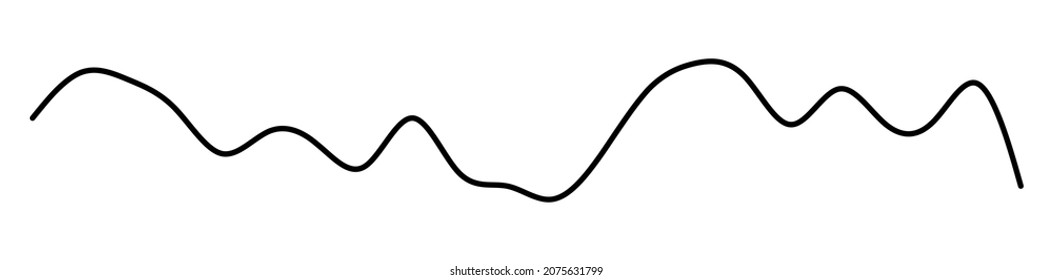Wavy, waving lines vector illustration