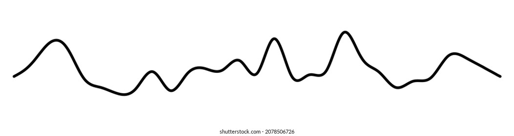 Wavy, waving lines vector illustration