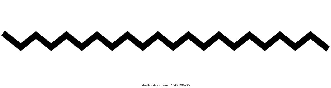 Wavy, waving  lines. Zig-zag, criss-cross lines vector illustration. Undulate, billowy effect lines