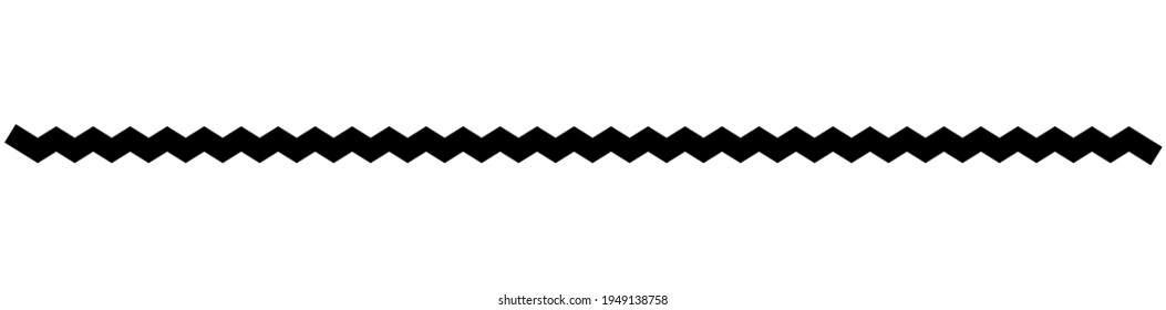 Wavy, waving  lines. Zig-zag, criss-cross lines vector illustration. Undulate, billowy effect lines