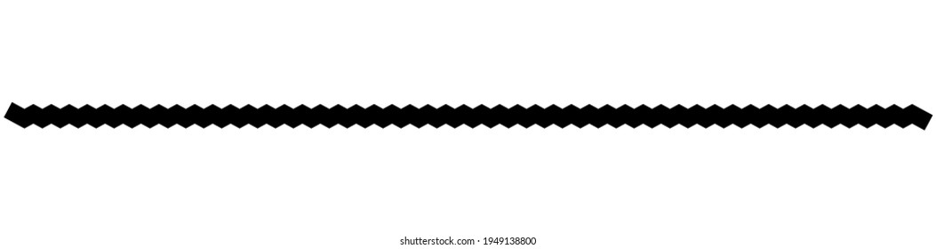 Wavy, waving  lines. Zig-zag, criss-cross lines vector illustration. Undulate, billowy effect lines