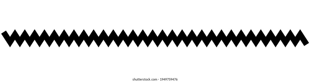 Wavy, waving  lines. Zig-zag, criss-cross lines vector illustration. Undulate, billowy effect lines