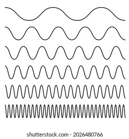 Wavy, winkend, Linien. Zig-zag, knusprige, kreuzförmige Vektorgrafik. Unduldige, billige Verzerrungslinien. Wellenlinien