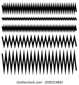 Wavy, waving, lines. Zig-zag, criss-cross lines vector illustration. Undulate, billowy distortion lines. Wave lines