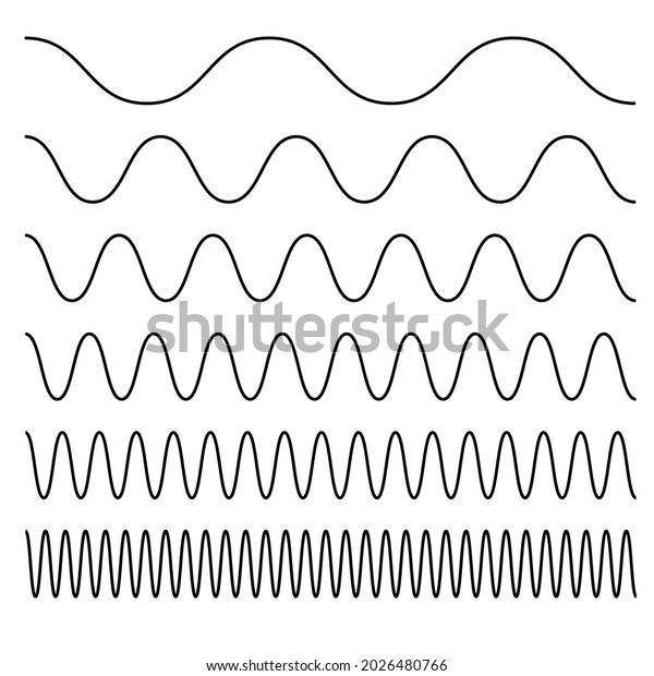 Wavy,\
waving, lines. Zig-zag, criss-cross lines vector illustration.\
Undulate, billowy distortion lines. Wave\
lines