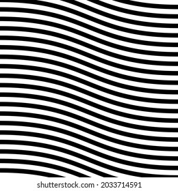 Wavy, waving sine lines pattern, background vector Illustration