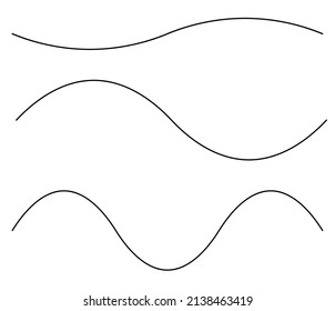 Wavy Waving Wave Lines Shape Set Stock Vector (Royalty Free) 2138463419 ...