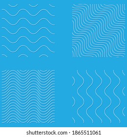 Wavy, waving, wave lines, stripes background vector design element