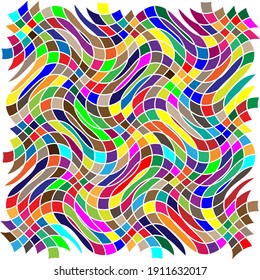 Wavy, waving, wave lines, stripes background vector design element