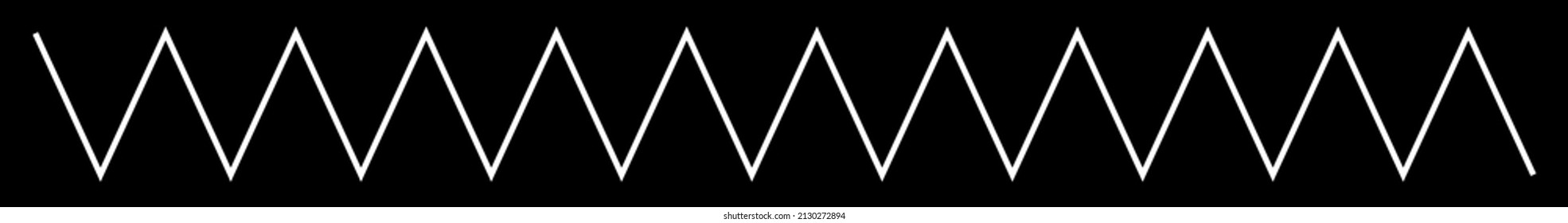 Wavy, waving, zigzag crisscross line, stripe element