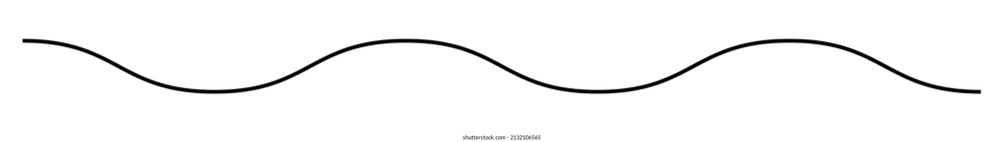 Wavy, waving, zigzag crisscross line, stripe element