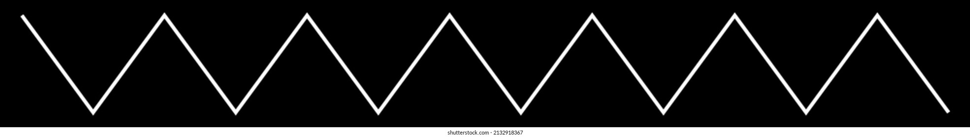 Wavy, waving, zigzag crisscross line, stripe element