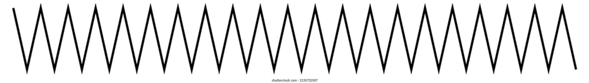 Wavy, waving, zigzag crisscross line, stripe element