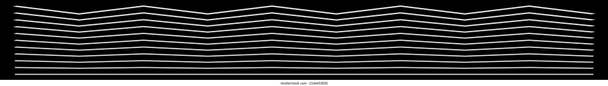 Wavy, waving, zigzag crisscross line, stripe element (wide)