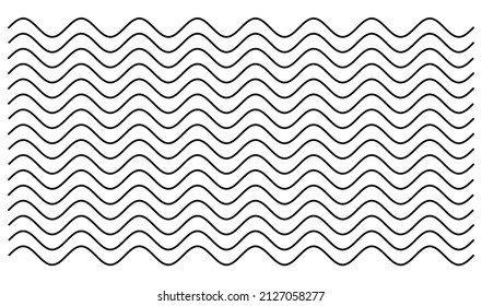 Wavy, waving, zigzag, crisscross parallel lines element