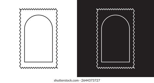 Wavy wedding frame set, Wavy frame print collection. vector illustration. EPS 10 AI