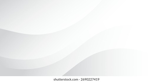 wellenförmiger, weißer, grauer, abstrakter Hintergrund