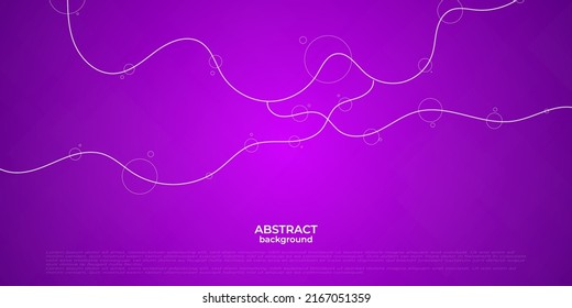 Wavy white lines background. Abstract landing page template.purple violet color style. Eps10 vector