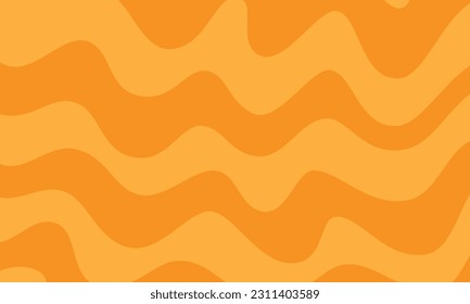 Fondo de diseño de línea amarilla ondulada