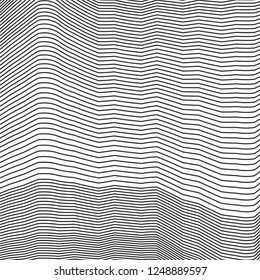 wavy zig zag lines geometric pattern monochrome black fashion wallpaper concept vector background