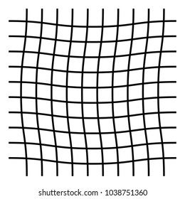 Wavy, zig-zag, criss-cross grid pattern
