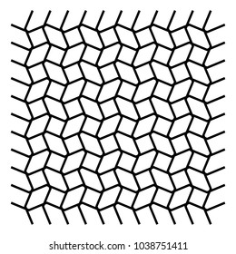 Wavy, zig-zag, criss-cross grid pattern