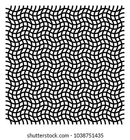 Wavy, zig-zag, criss-cross grid pattern