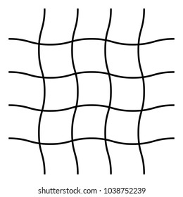 Wavy, zig-zag, criss-cross grid pattern