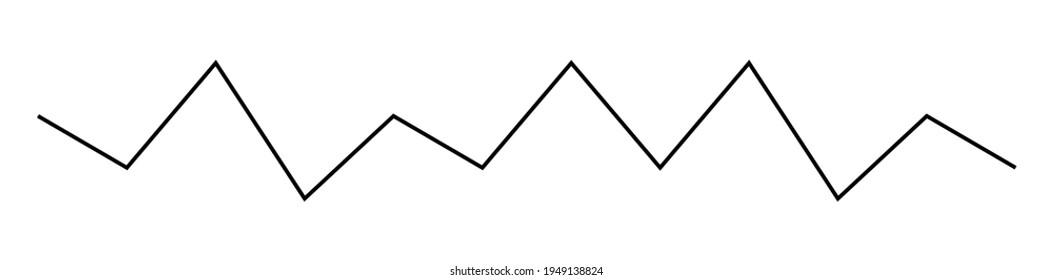 Wavy, zig-Zag, knusprige Kreuzung, Streifen, Vektorelement