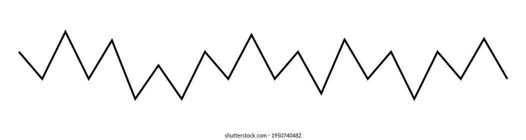 Wavy, zig-Zag, knusprige Kreuzung, Streifen, Vektorelement