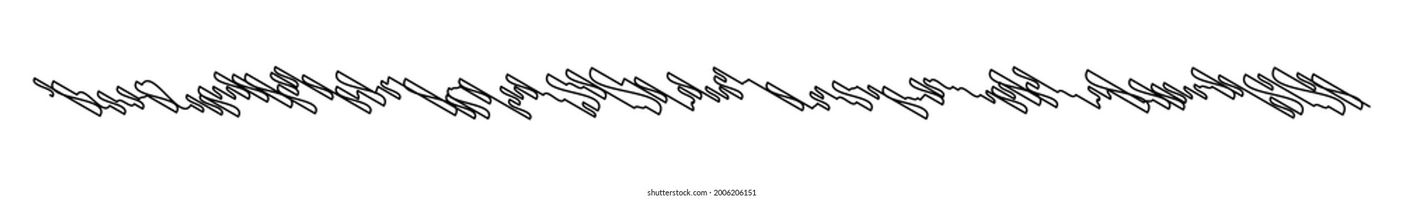 Wavy, zig-zag, criss-cross lines, stripes vector element
