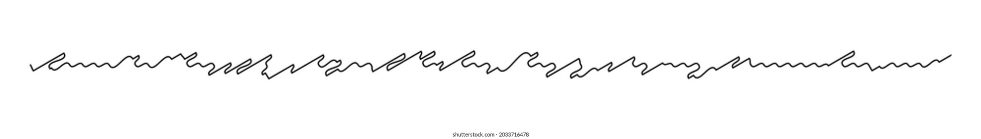 Wavy, zig-Zag, knusprige Kreuzung, Streifen, Vektorelement