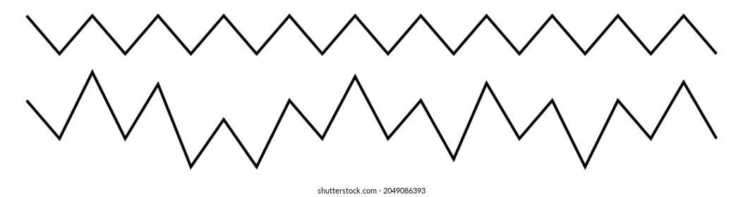 Wavy, zig-zag, criss-cross lines, stripes vector element